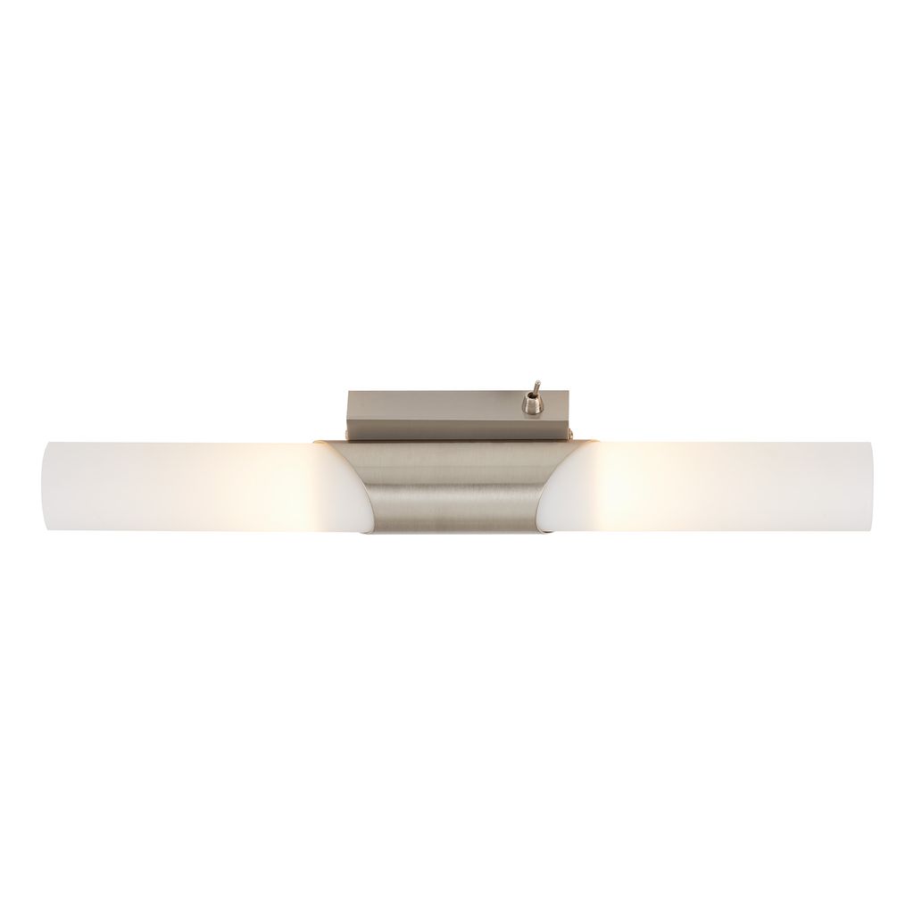 Luce a parete 43,5 cm 2x exkl. E14 40W nichel opaco